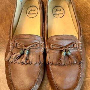 Jack Rogers Brown Leather Men's Loafers size 11.5